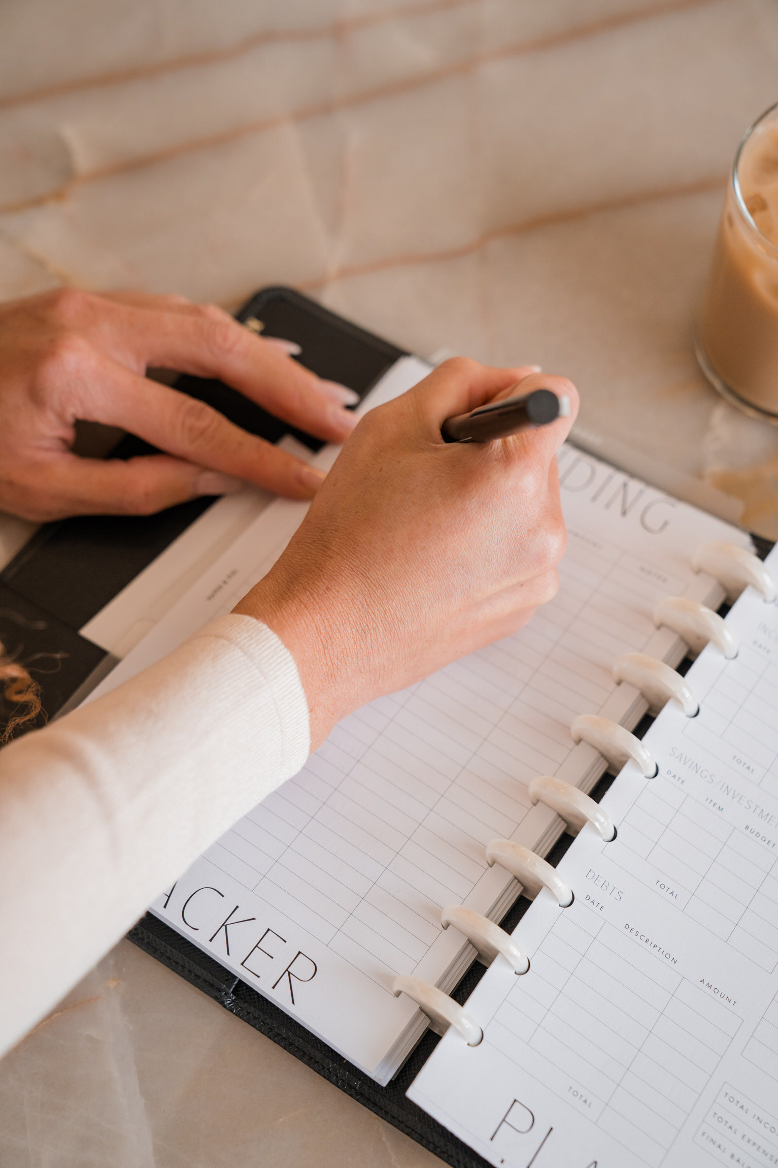Woman adding tasks on her calendar and overcoming excuses.